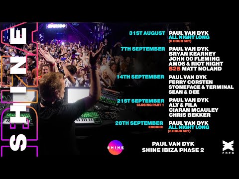 SHINE Ibiza with Paul van Dyk – Thursdays at Club Eden (Phase 2)