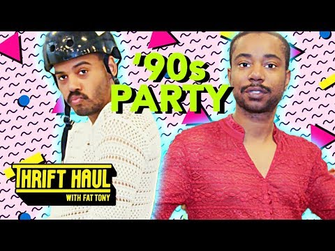 Zack Fox & Negashi Armada Shop for ’90s Party Outfits | Thrift Haul w/ Fat Tony ft. Patti Harrison