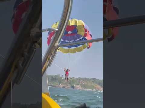paragliding in goa near Anjuna beach  #please_subscribe_our_channel @CDRN-1234
