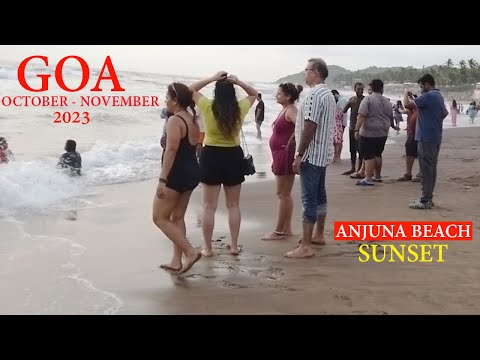 Sunset Goa at Anjuna Beach II #goa #Travel #Travelvlogs