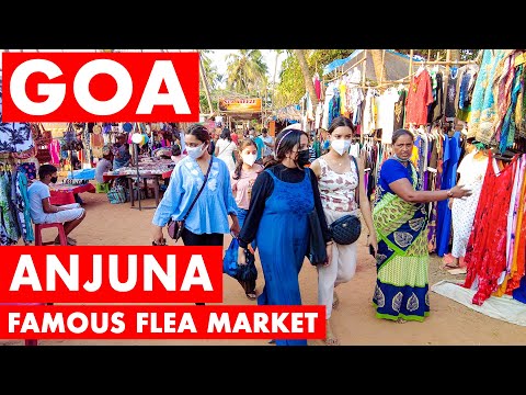 Goa’s Famous Anjuna Flea Market –  2022 | Goa Shopping Vlog | Goa Vlog | Goa Night Market |