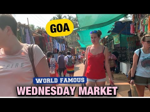 WEDNESDAY MARKET NORTH GOA | Anjuna Market | Cheapest Shopping in Goa | Anjuna Beach Market vlog #28