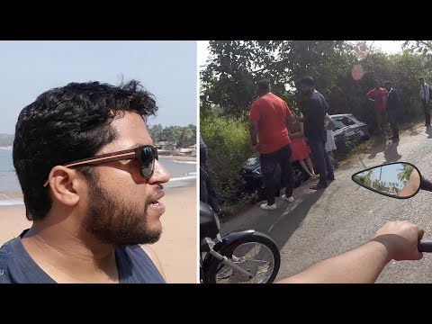 Anjuna Beach, Goa | What happened to that I20 Car ? | Goa Reactions ! offroading on Benelli 600i