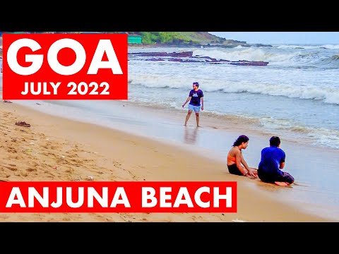 Goa | Anjuna Beach – July 2022 | Situation Update | Watersports, Shacks | Goa Vlog | Anjuna Market
